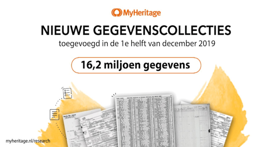 Historische gegevens die in de eerste helft van december aan onze collectie zijn toegevoegd