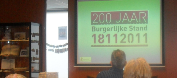 Waterlands Archief 200 jaar Burgerlijke Stand 26-03-2011 te Purmerend
