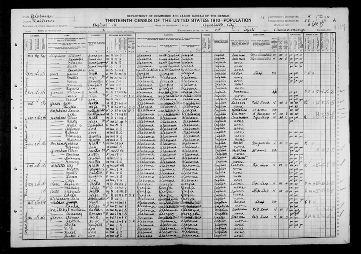 Amerikaanse volkstelling van 1910 (klik voor vergroting)