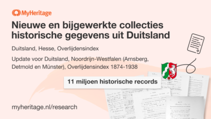 MyHeritage publiceert 11 miljoen historische records uit Duitsland