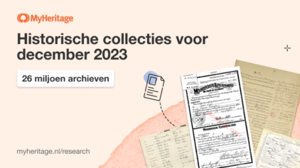 MyHeritage voegt 26 miljoen historische records toe in december 2023