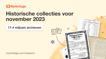 MyHeritage voegt 17,4 miljoen historische records toe in november 2023