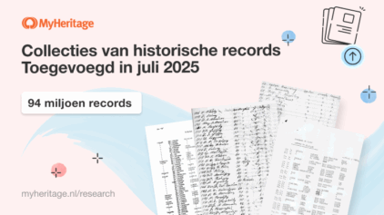 MyHeritage voegt 94 miljoen historische records toe in juli 2025