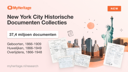 MyHeritage geeft New York City collecties van geboorte-, huwelijks- en overlijdensakten vrij
