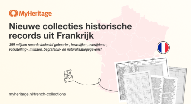MyHeritage publiceert 359 miljoen aanvullende historische gegevens uit Frankrijk