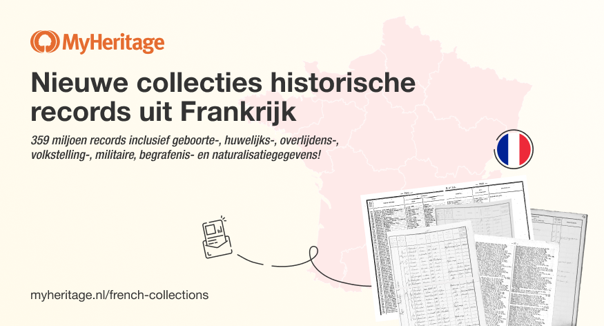 MyHeritage publiceert 359 miljoen aanvullende historische gegevens uit Frankrijk