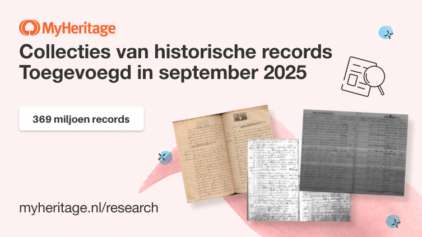 MyHeritage voegt 369 miljoen historische records toe in september 2025