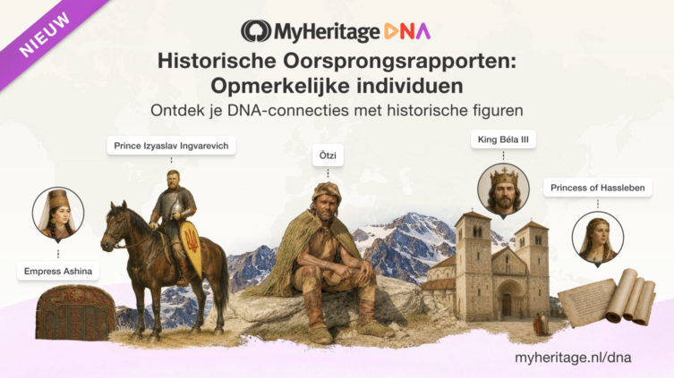 Nieuw in Historische oorsprongsrapporten: ontdek jouw connectie met opmerkelijke historische individuen