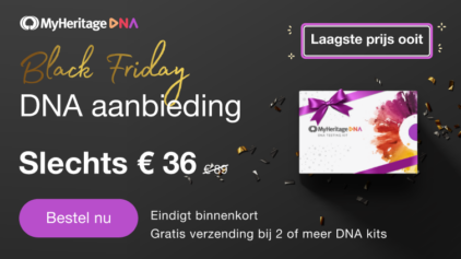 Mis onze geweldige MyHeritage DNA Black Friday aanbieding niet!