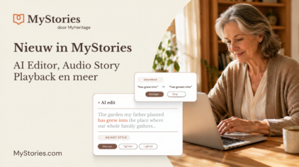 Nieuw in MyStories: AI Editor, Audio Story Playback en meer