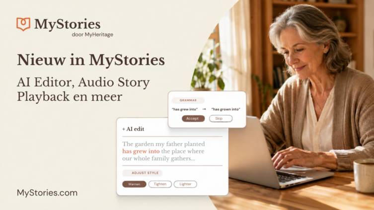 Nieuw in MyStories: AI Editor, Audio Story Playback en meer