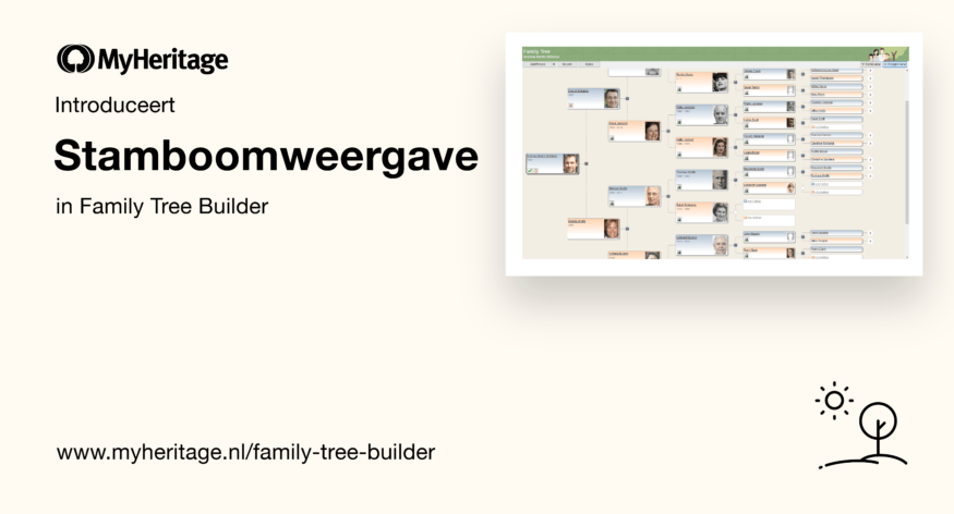 Stamboomweergave nu beschikbaar in Family Tree Builder