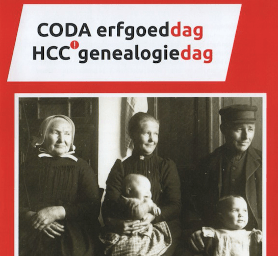 CODA Erfgoeddag / HCC!genealogiedag op 26 oktober: Volg het spoor naar je verleden