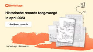 MyHeritage voegt 20 historische gegevenscollecties toe in april 2023