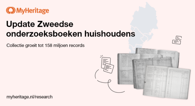 MyHeritage heeft de collectie Zweedse onderzoeksboeken huishoudens bijgewerkt