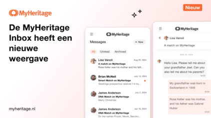 De Myheritage Inbox Heeft Een Nieuwe Uitstraling