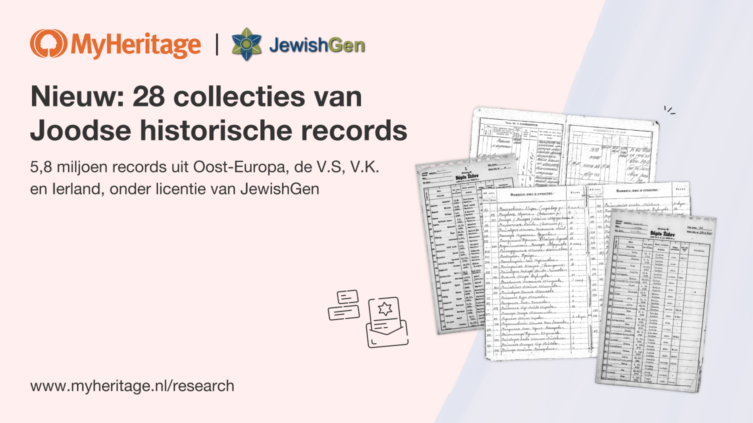 MyHeritage voegt 28 collecties Joodse historische gegevens toe