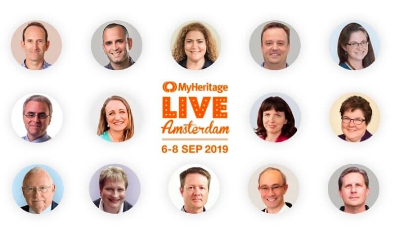 De sprekers voor MyHeritage LIVE 2019