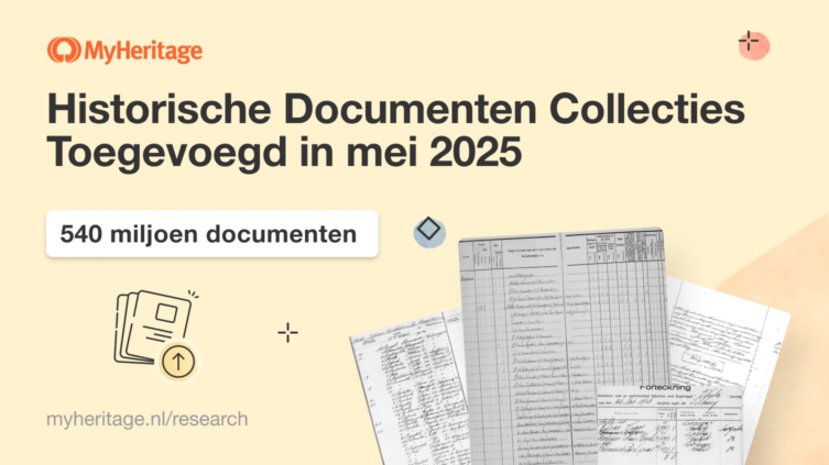 MyHeritage Voegt in Mei 2025 540 Miljoen Historische Documenten Toe
