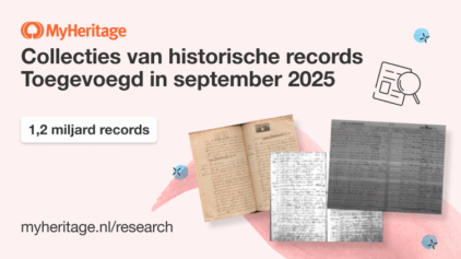 MyHeritage voegt 1,2 miljard historische records toe in september 2025