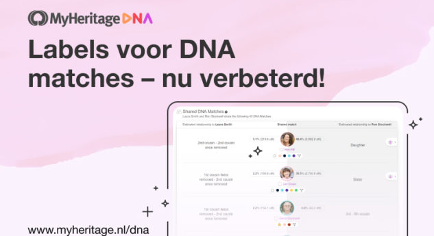 Labels voor DNA matches – nu verbeterd!