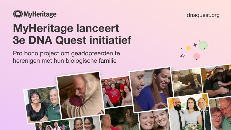 MyHeritage kondigt derde editie aan van DNA Quest initiatief