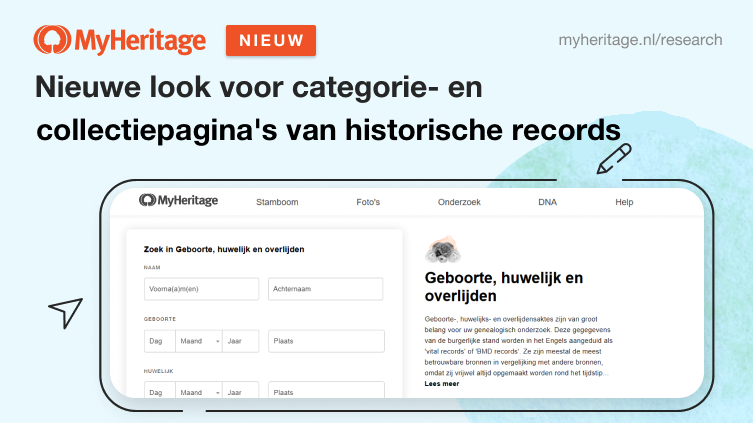 Nieuwe look voor categorie- en collectiepagina’s van historische records