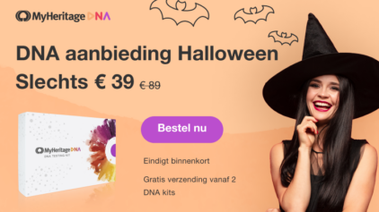 Ontdek uw voorouderlijke geesten met de Halloween DNA-verkoop van MyHeritage!
