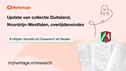 MyHeritage voegt 9 miljoen records toe aan de collectie Duitsland, Noordrijn-Westfalen, Overlijdensindex 1874-1938