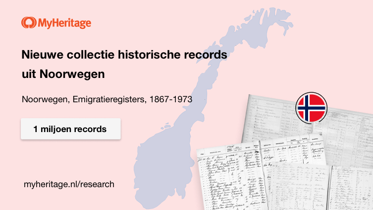 MyHeritage voegt één miljoen emigratierecords uit Noorwegen toe