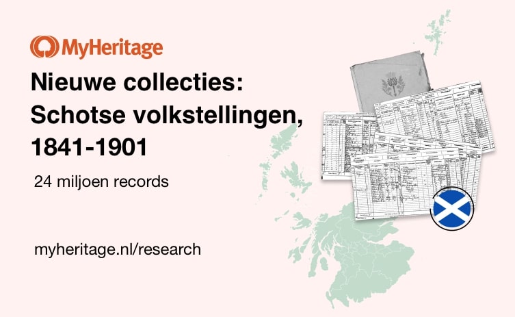 MyHeritage publiceert de 24 miljoen records van de Schotse volkstellingen van 1841 tot 1901