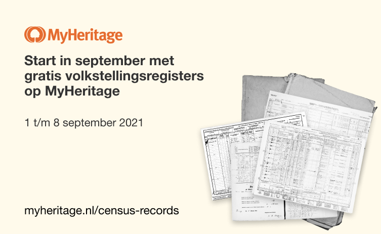 Start in september met gratis toegang tot volkstellingsregisters