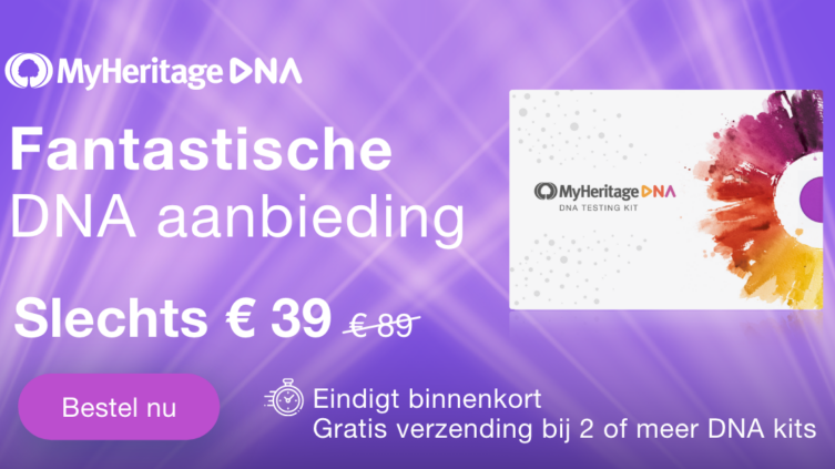 Ongelooflijke DNA aanbieding op MyHeritage