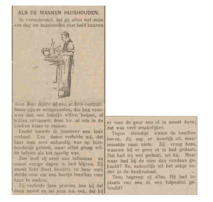 Artikel uit ‘Ons Vrouwenblad’, mode-bijblad van het Leeuwarder Nieuwsblad, 14 oktober 1932. Bron: MyHeritage (Klik om te vergroten)