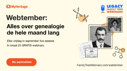 Webtember 2023: Gratis online genealogie evenement tijdens de hele maand