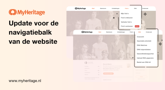 Update voor de navigatiebalk van de website