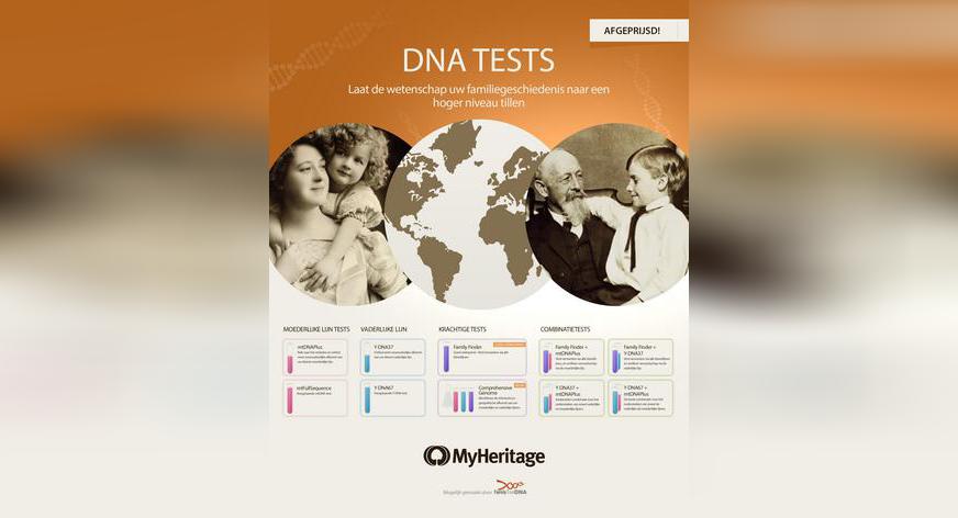 MyHeritage DNA-tests voordeliger dan ooit!