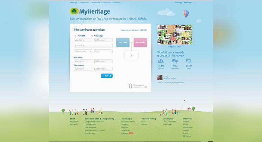 MyHeritage’s nieuwe vormgeving