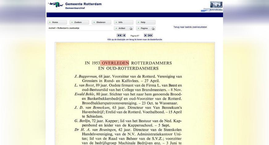 Overleden Rotterdammers 1953-2003 (Tip)