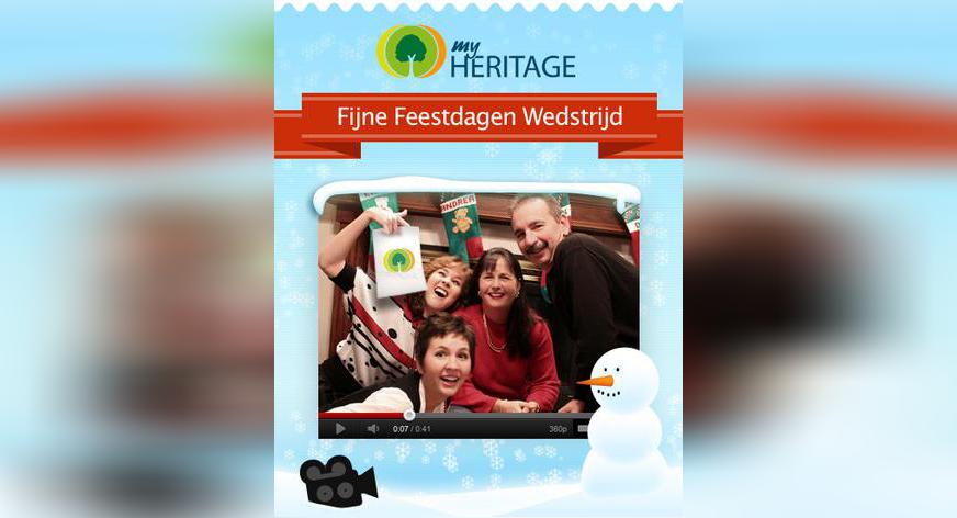 MyHeritage Fijne Feestdagen Wedstrijd